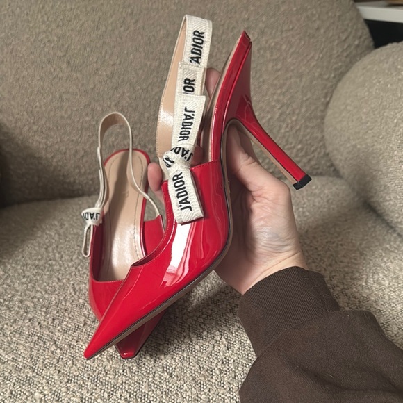 Dior J’adiorRed Slingback Pumps - Picture 8 of 8